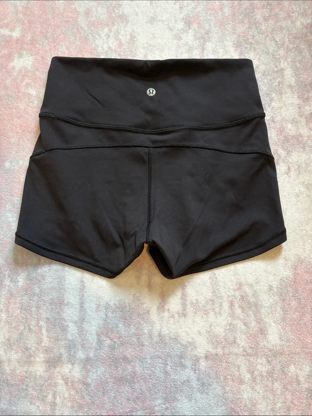 Lululemon High-Waist Black Active Shorts